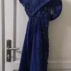 فستان كحلي للبيع لبس ليله واحده نظيف وجديد