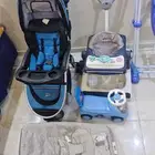 عربيه اطفال ومشايه وسياره صغيره وكرسي هزاز السعر للكل 150 ر