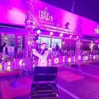 تجهيز افتتاح تاجير بوابه اضاءه جسر استاند اضاءات كشافات لمبا