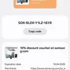Samsung.com gift coupon free 10  and 5  كوبون هدايا Samsun