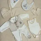 طقم للمولود الجديد 6 قطع استخدام واحد نظيف.