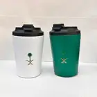 اكواب العيد الوطني 2 قطعه اخضر وابيض
