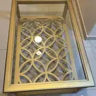 طاوله زجاج وطاوله خشب