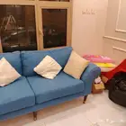 طقم كنب ازرق انتريه
