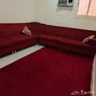 كنب مع فرشه مع 3 طاولات خدمة