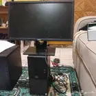 كمبيوتر ديل للبيع وطابعه وسكنر الوان