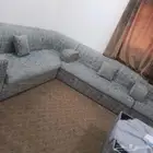 جلسه العربية 700ريال كنب رمادي خمسه قطع 300ريال