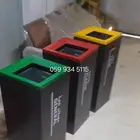 فرز إعادة تدوير استيل حاوية سلة بلاستك ورق معادن وأخرى