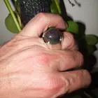 خاتم اوبال اسود فل فل فاير حجر راهي جدا قبه وزنه 20 قيراط ق