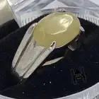 خاتم فضه ملكي راقي عيار 925 بفص بلون مميز