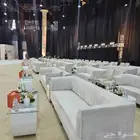كنب قاعات و معارض و طاولات طعام