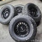 جنوط ميثود 6مسمار مع كفرات نص حجري اخت الجديد 285 70 17