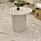 طاولة رخام ابيض تلجي من اللي في القلب والسعر مميز