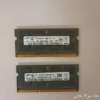 قطعتين رامات لابتوب ddr3 1333mhz
