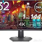 شاشة قيمنق dell 4k 144hz