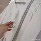 فستان جديد ابيض ضيق انيق مقاس لارج فستان مناسبات