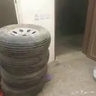 جنوط وكفرات بالون سلفرادو ستة مسامير نظيفه جدا