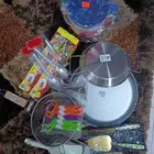 مواعين جديده لم يتم الاستخدام من قبل طاوه جحم صغير وكبير