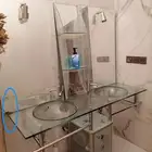 مغسلة زجاج مستعمل نظيفه