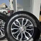 جنط AT4 مقاس 18 مع كفرات دعسة شاهين 900 18