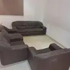 كنبين جلد مكتبي ومخمل