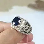 خاتم فضة صياغة ايرانية الحجر زفير افربقي غامق