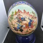 بيضة نعام طبيعيه لوحة فنية