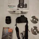 كاميرا كانون 550d نظيفه شبه جديده مع الكرتون