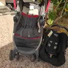 عربة أطفال ممتازة وكرسي سيارة نوعية جونيور ب300 ريال فقط