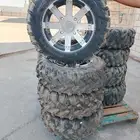 طقم كفرات وجنوط جديده بجي RZR