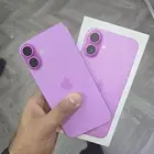 ايفون 16 plus بلس وردي بطارية   100