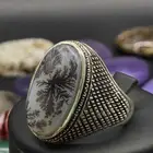خاتم عقيق يماني شجري