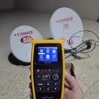 للبيع جهاز ضبط اشارة الدش مع صحن دش ستالايت عدد 2