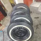 جنوط مرسيدس لون اسود مقاس 15 مع كفرات خط