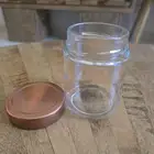 glass jar 220g  rose gold lid