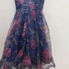 فستان ازرق مزخرف