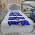 سرير خشب نفر ونص مقاس 190   120 سم جديد