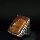 خاتم عقيق يماني كبدي مشجر