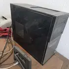 كمبيوتر كامل مع طابعه ورق مستعمله وجديدة وطابعة بطايق