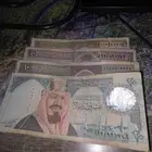 طقم الملك فهد ريال و خمسه وعشره وعشرين