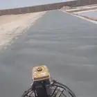 معلم الخرسانة المطبوعة الملونه صبة ديكور الختام صبة مروحة صب