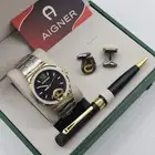 اطقم _رجالي   ساعه مع قلم وكبك   مع جميع ملحقات المار