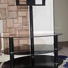 طاولة شاشات تلفزيون زجاجية