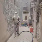 ازاله الاصباغ القديمه بالرمل صنفره الحديد تخشين الخرسانه