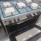 فرن غاز فريجيدير 60 90 سم 5 عيون سيلفر بواجهة استيل ستوك