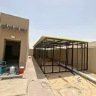 مظلات سواتر بناء مجالس غرف زجاجية تكسيات سندويتش بنل الأحساء