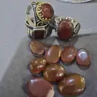 خواتم اصليه فضه مع فصوص عقيق اصليه البيع جمله