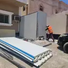 غرف سندويتش بنل ملاحق أسمنت بورد مظلات سواتر برجولات أثاث بن