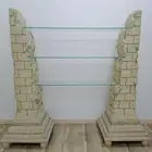 وحدة ارفف زجاج منظر جمالي