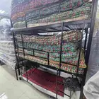 سرير حديد ثلاثه أدوار مراتب مخدات بطانيات تجهيز غرف